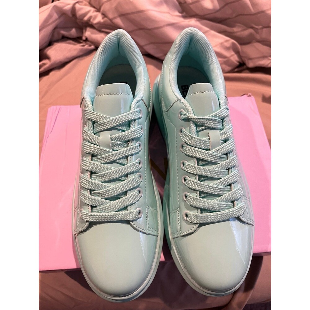 Berness Mint Green Platform Sneakers Women’s Size 8 Chunky Sole Lace Up